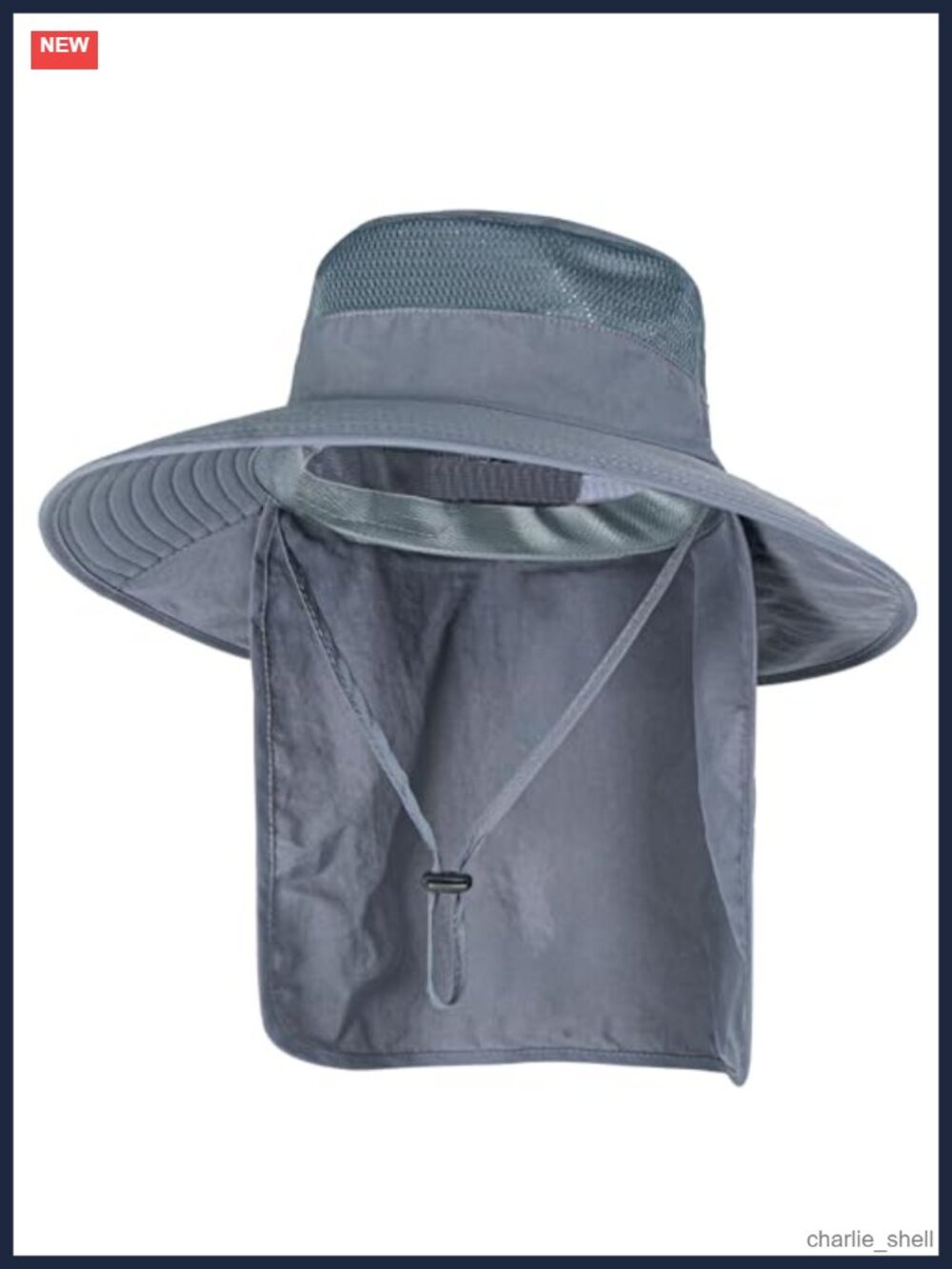 Men Women Sun Hat Neck Flap UPF 50+ UV Protection Wide Brim Foldable Fishing